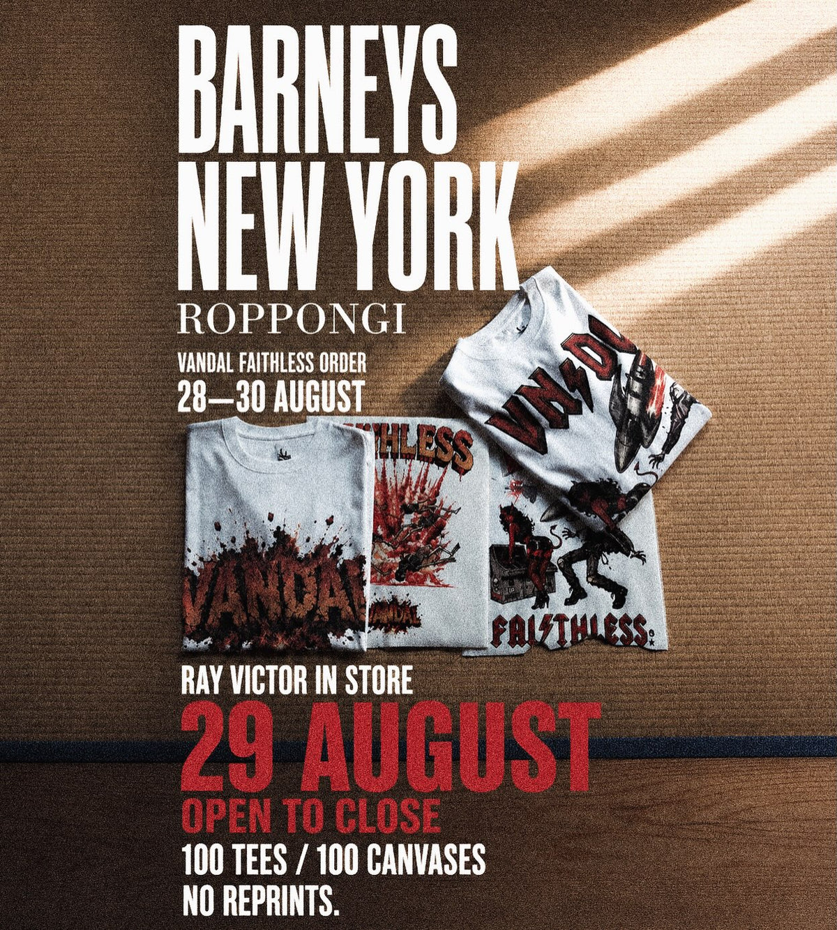 BARNEYS NEW YORK ROPPONGI POP UP イベントフライヤー